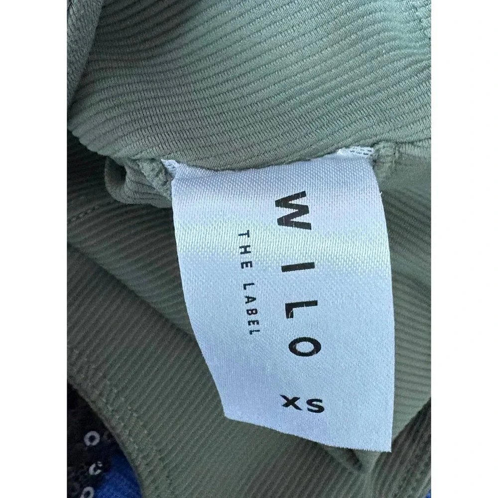 Wilo The Label Base Ribbed Longline Racerback Sports Bra Athleisure Yoga Workout